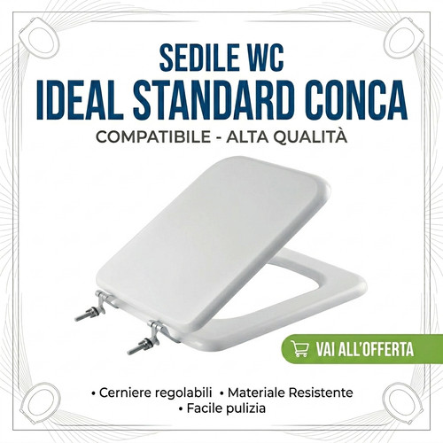 Sedile ricambio conca ideal - sedile,